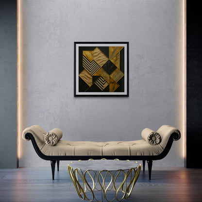 Gilded Fracture Wall Art