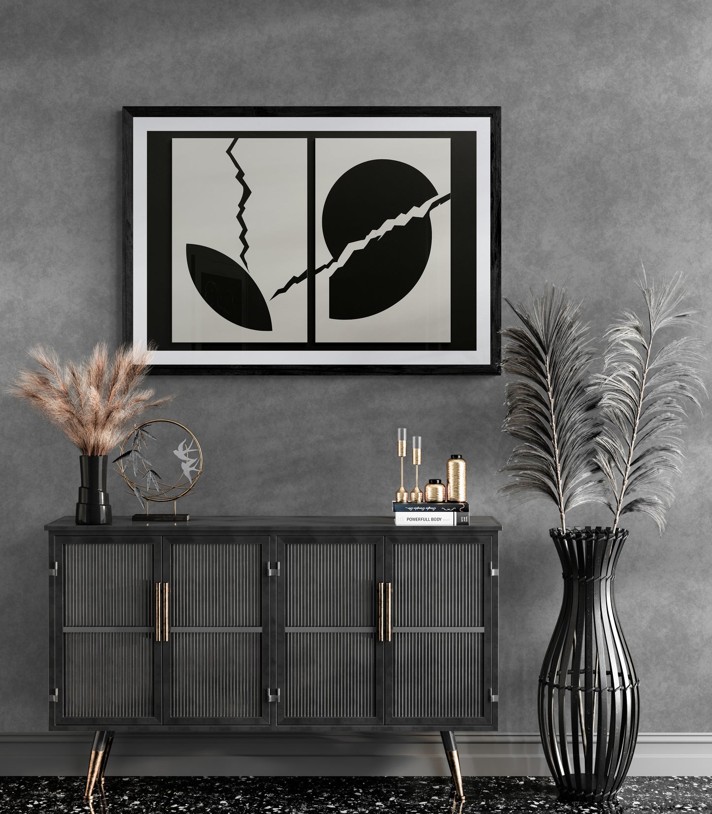 Fragmented Echoes Wall Art