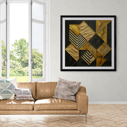 Gilded Fracture Wall Art