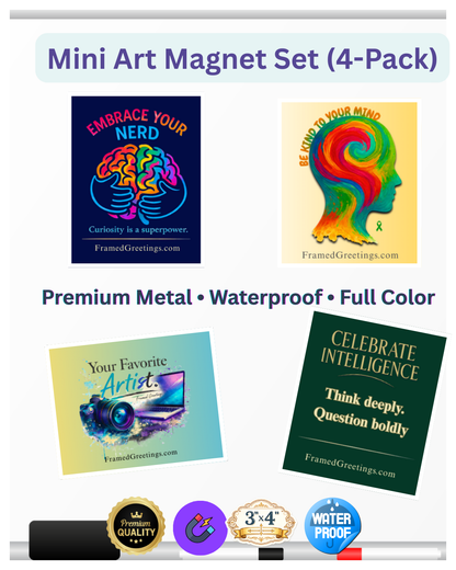 Mini Art Magnet Set (4-Pack)