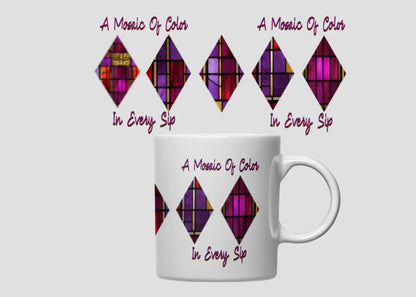 Mugs Mosaics of Color Framed Greetings