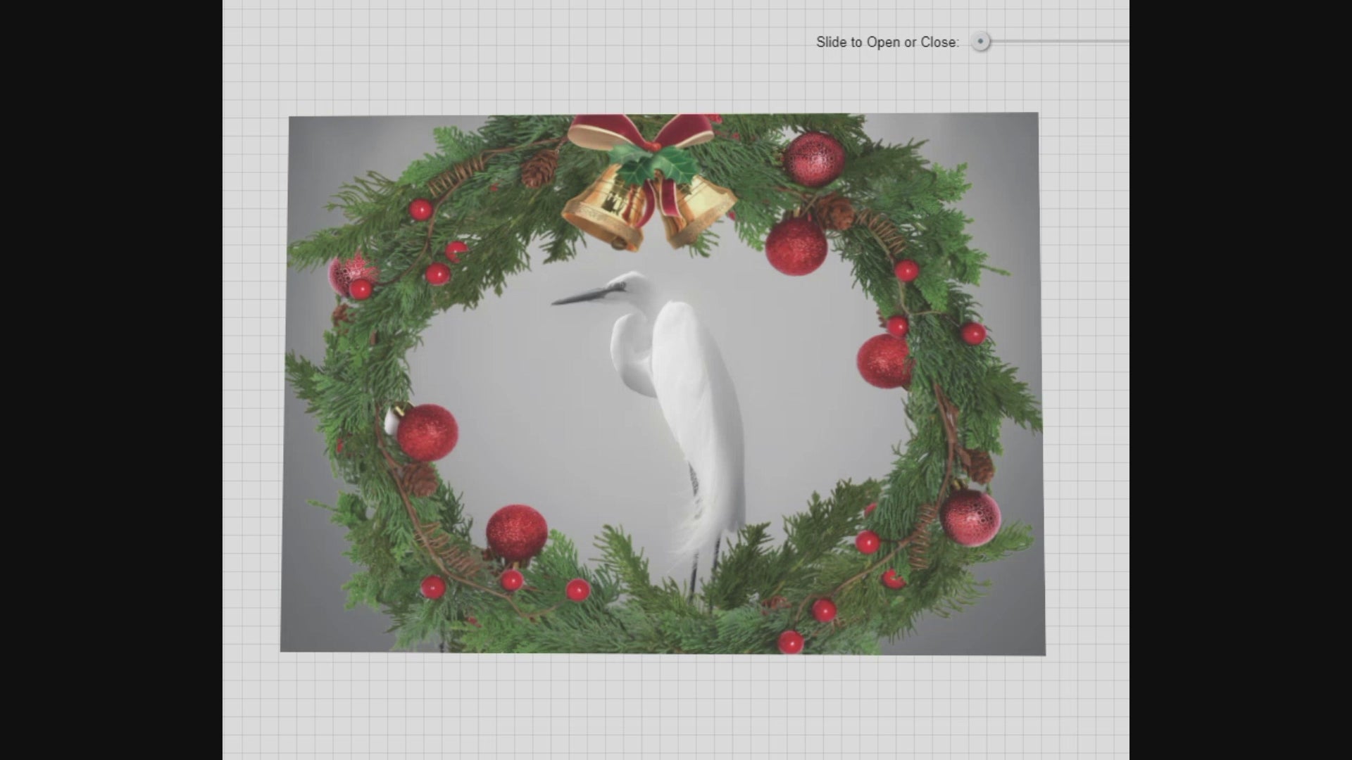 card demo showing front, back and inside of the card. 