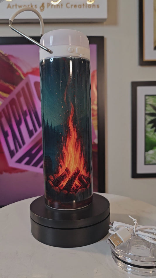 Lantern Tumbler – 20 oz Insulated Bottle with Light-Up Lid