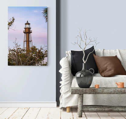Sanibel Island Lighthouse Wall Art Decor - Framed Greetings