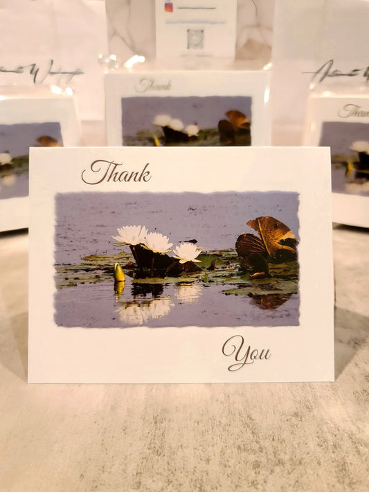 Thank You Cards with Water Lilies (10pk) Antoinette Washington Photography