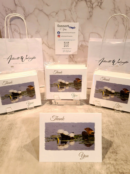 Thank You Cards with Water Lilies (10pk) Antoinette Washington Photography